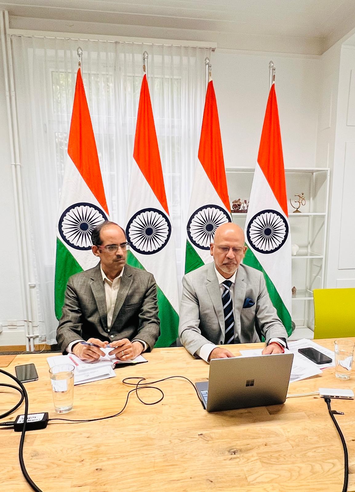 Ambassador Mridul Kumar attended a virtual interactive session hosted by Federation of Indian Chambers of Commerce & Industry (FICCI) on 07 May 2024.